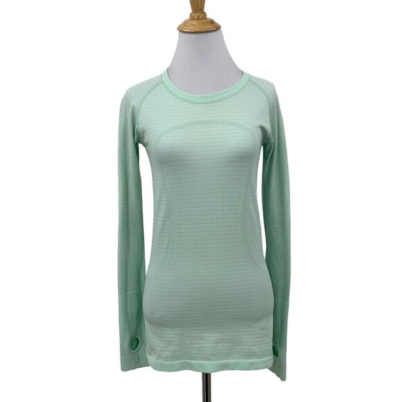 Lululemon Swiftly Tech Shirt Womens 6 Seamist Long Sleeve Vented Thumbholes - Picture 1 of 13